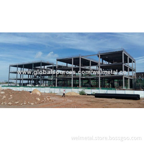 Steel frame building factory